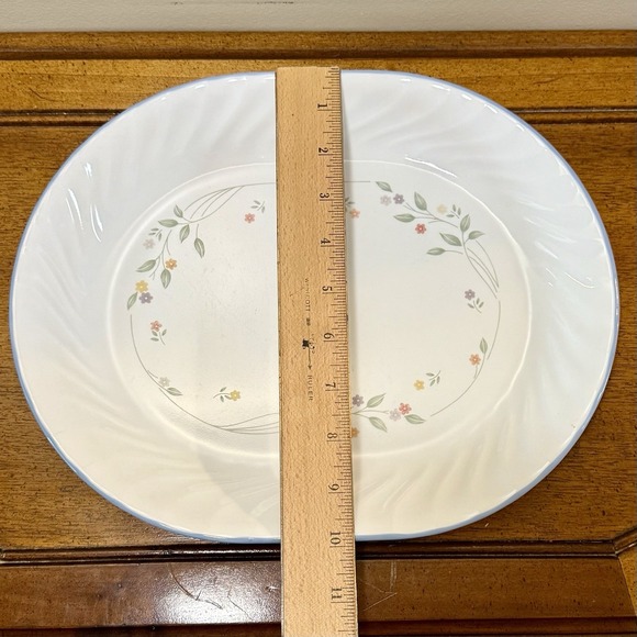 Corelle ENGLISH MEADOW Pattern 12" Serving Platter Corning Ware Discontinued EUC - Picture 7 of 7